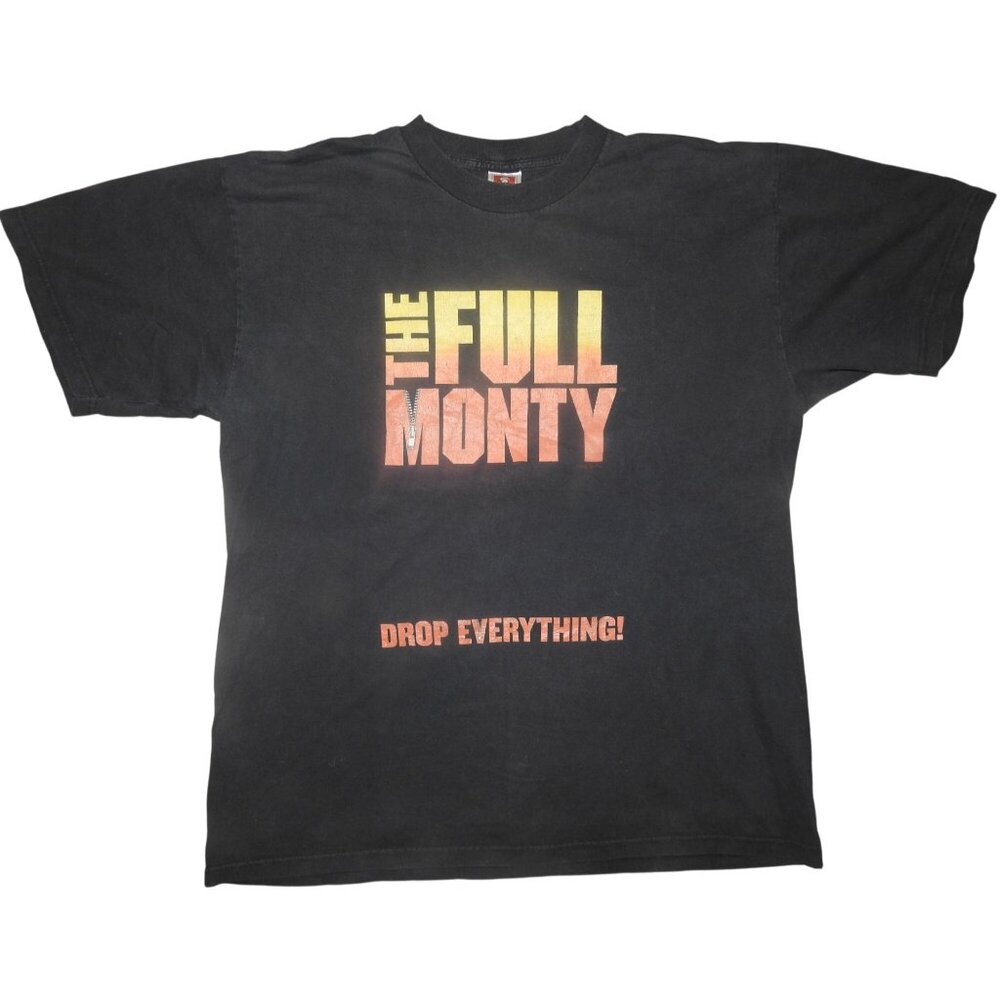 The Full Monty Movie T Shirt Vintage 2000 Drop Everything Size XL Promo Tee Fox